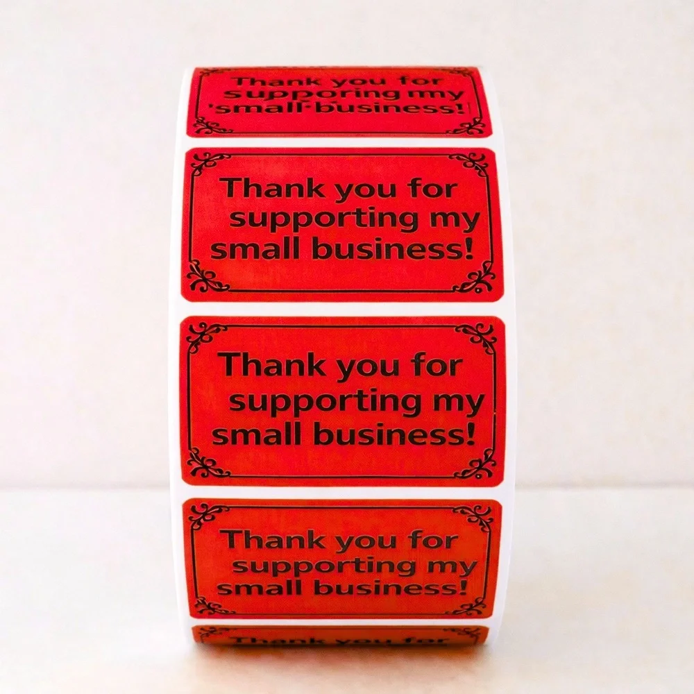 Thank You for Supporting My Small Business Labels – 100 packs thank you labels